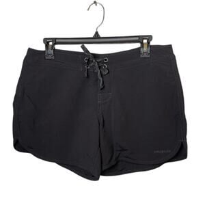 PATAGONIA Wavefarer Board Shorts Nylon Sz 8 Black Outdoor Drawstring Athletic
